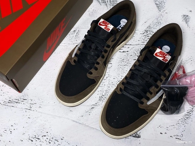Cheap MAX 1 Low Air Mocha SP Dark Travis OG Scott Jordan CQ4277-001 x 0816